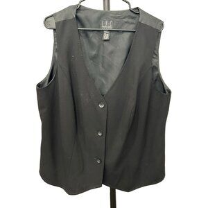 I.N.C. International Concepts Black Vest Adjustable Back Belt Sz 18W